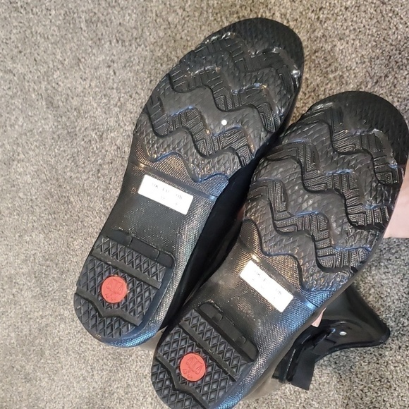 Hunter Womens Original Glossy Wellies  Classic Rain Tall lined boots shoes sz 8 - Picture 13 of 14